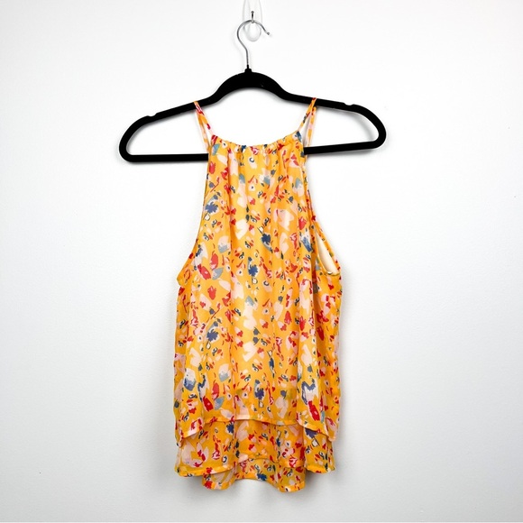 NWT Eclair Yellow Patterned Tank Top - Picture 6 of 6